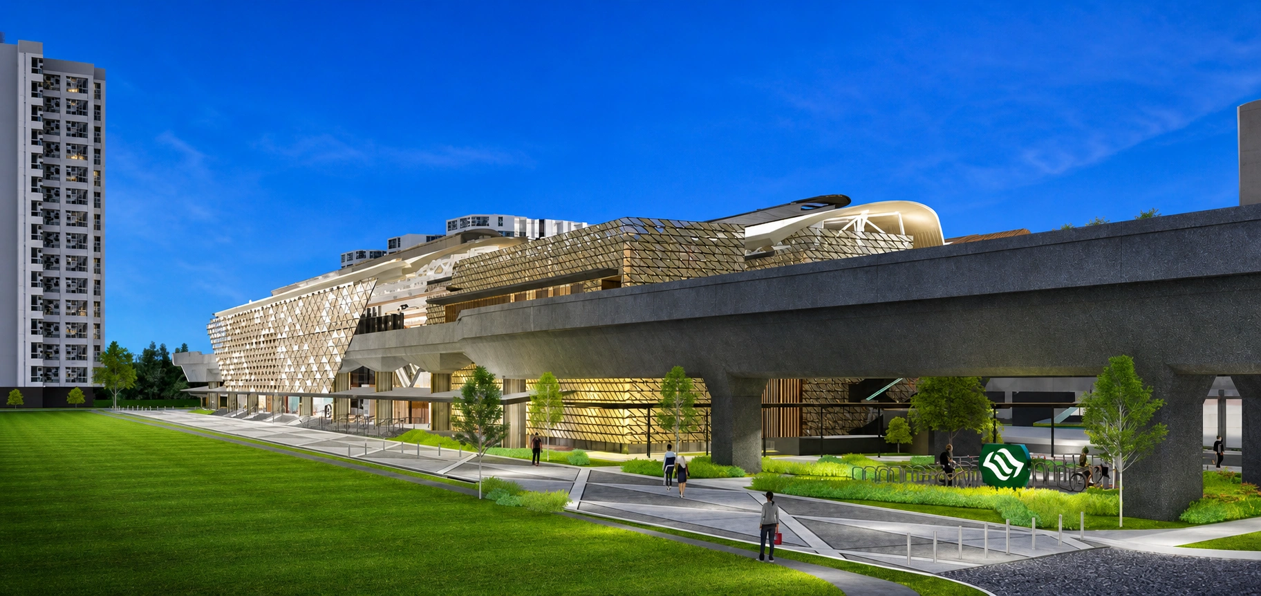 Jurong Regional Line C102 precast construction project